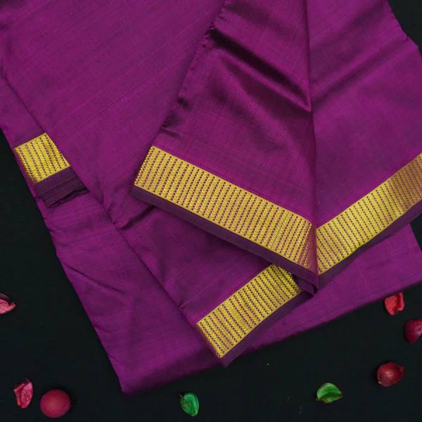Pure Silk Plain Border Sarees